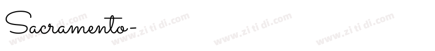 Sacramento字体转换