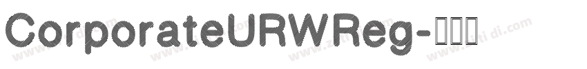 CorporateURWReg字体转换