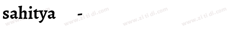 sahitya字体字体转换