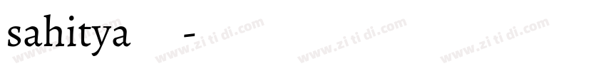 sahitya字体字体转换