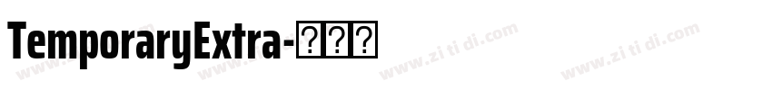 TemporaryExtra字体转换