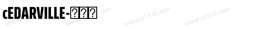 cEDARVILLE字体转换