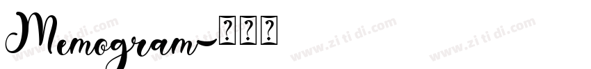 Memogram字体转换