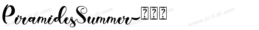 PiramidesSummer字体转换