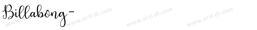 Billabong字体转换