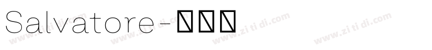 Salvatore字体转换