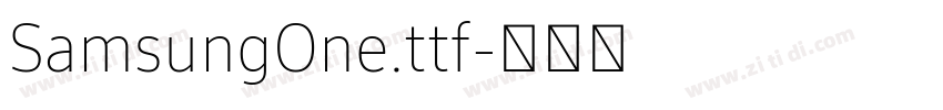 SamsungOne.ttf字体转换