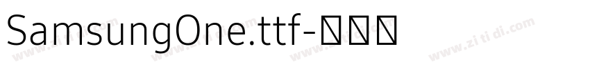 SamsungOne.ttf字体转换
