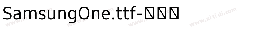 SamsungOne.ttf字体转换