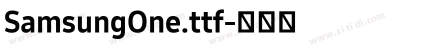 SamsungOne.ttf字体转换