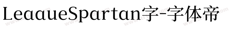 LeaaueSpartan字字体转换