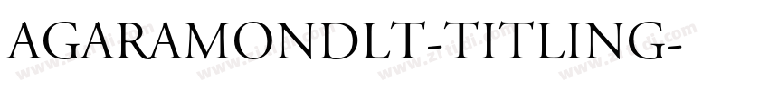 AGaramondLT-Titling字体转换