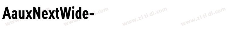 AauxNextWide字体转换