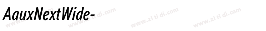 AauxNextWide字体转换
