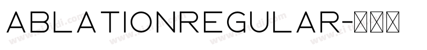 AblationRegular字体转换
