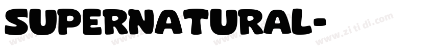 Supernatural字体转换