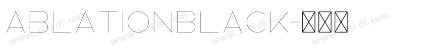 AblationBlack字体转换