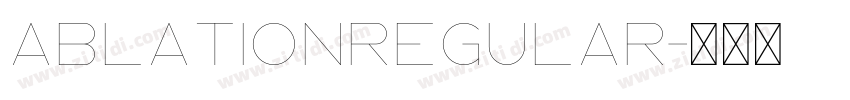 AblationRegular字体转换