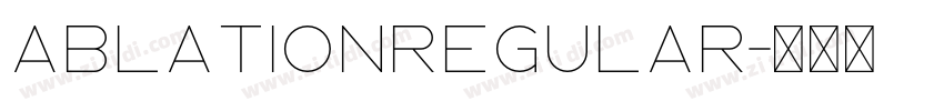 AblationRegular字体转换