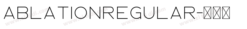 AblationRegular字体转换
