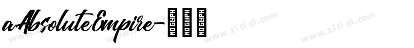 aAbsoluteEmpire字体转换