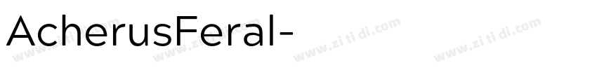 AcherusFeral字体转换