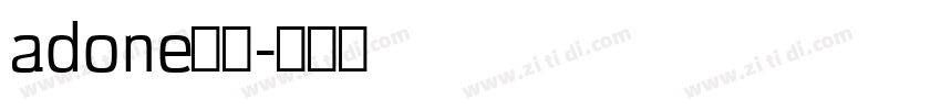 adone黑体字体转换