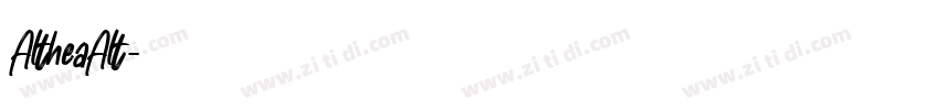 AltheaAlt字体转换
