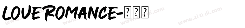 LoveRomance字体转换
