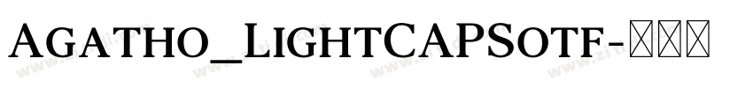 Agatho_LightCAPSotf字体转换