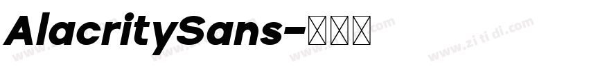 AlacritySans字体转换