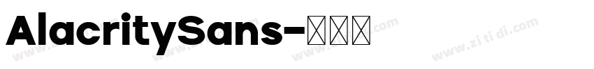 AlacritySans字体转换