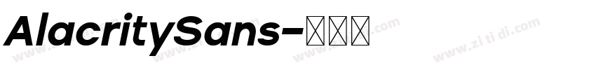 AlacritySans字体转换