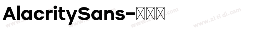 AlacritySans字体转换