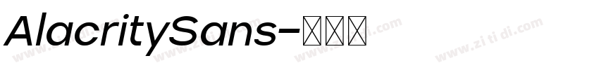 AlacritySans字体转换