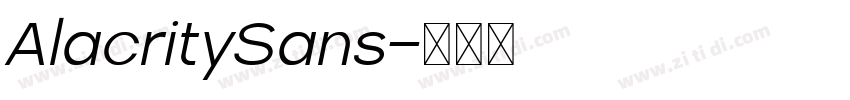 AlacritySans字体转换