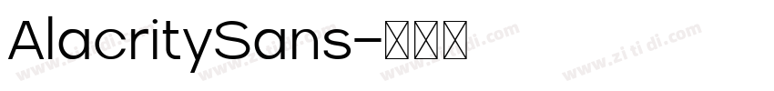 AlacritySans字体转换