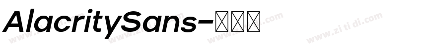 AlacritySans字体转换