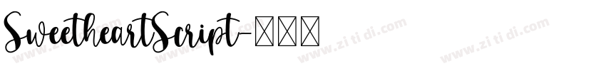 SweetheartScript字体转换