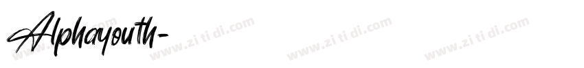 Alphayouth字体转换