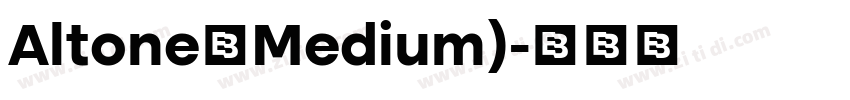 Altone（Medium)字体转换