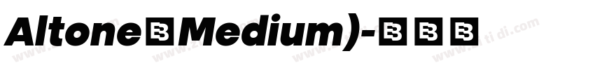 Altone（Medium)字体转换