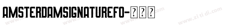 AmsterdamSignatureFo字体转换