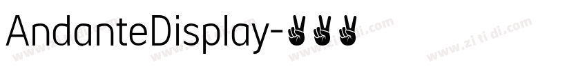 AndanteDisplay字体转换