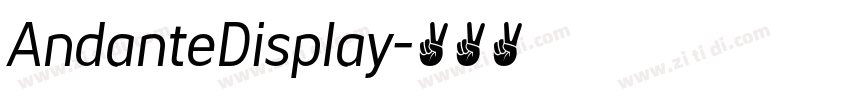 AndanteDisplay字体转换