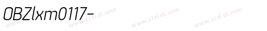 OBZlxm0117字体转换