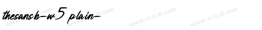 thesansb-w5plain字体转换