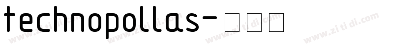 technopollas字体转换