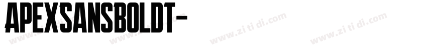 ApexSansBoldT字体转换