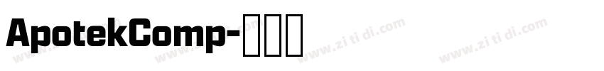 ApotekComp字体转换